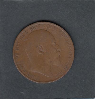 Beschrijving: 1 Penny  EDWARD VII  